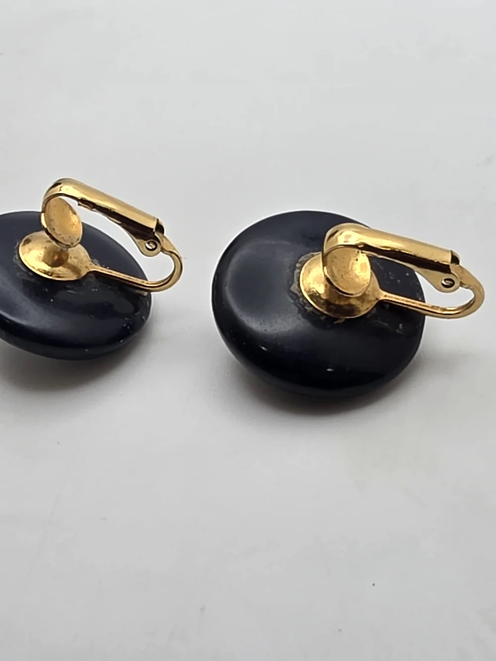 Navy Clip-On Earrings